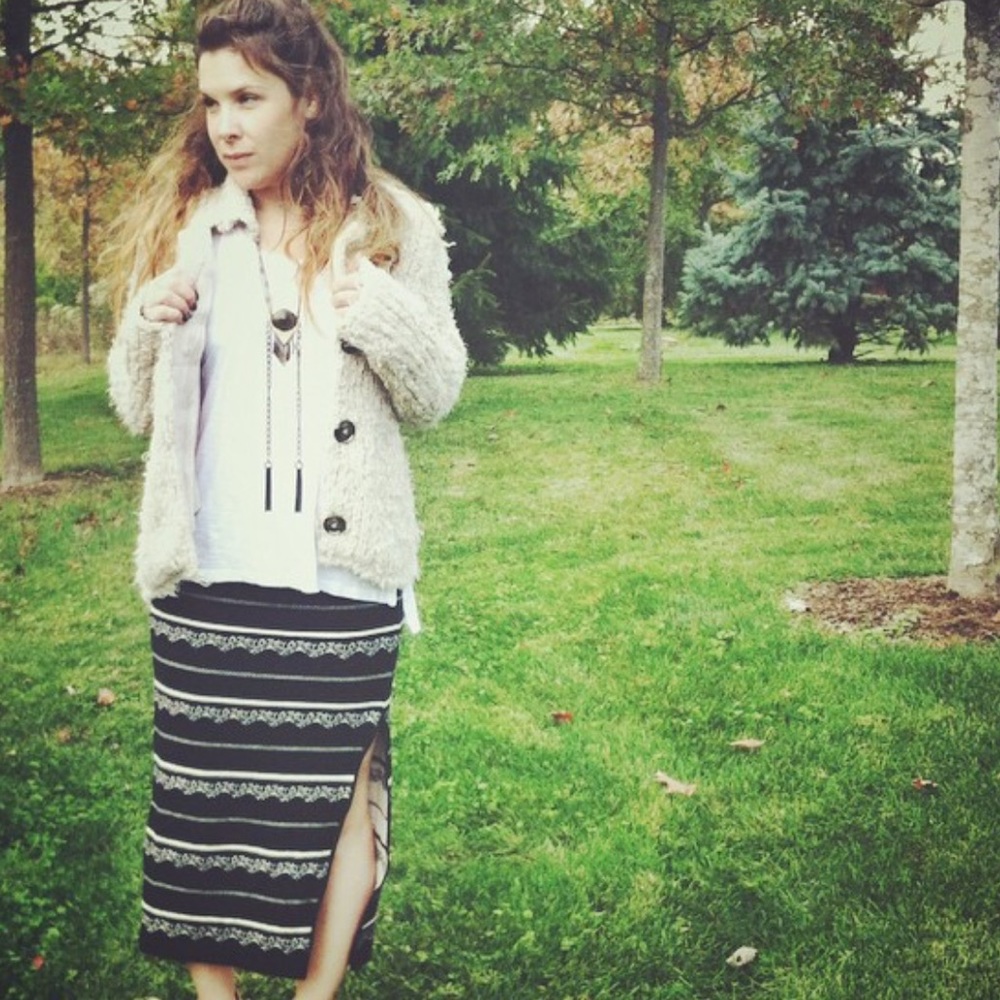 Free People distressed cardigan